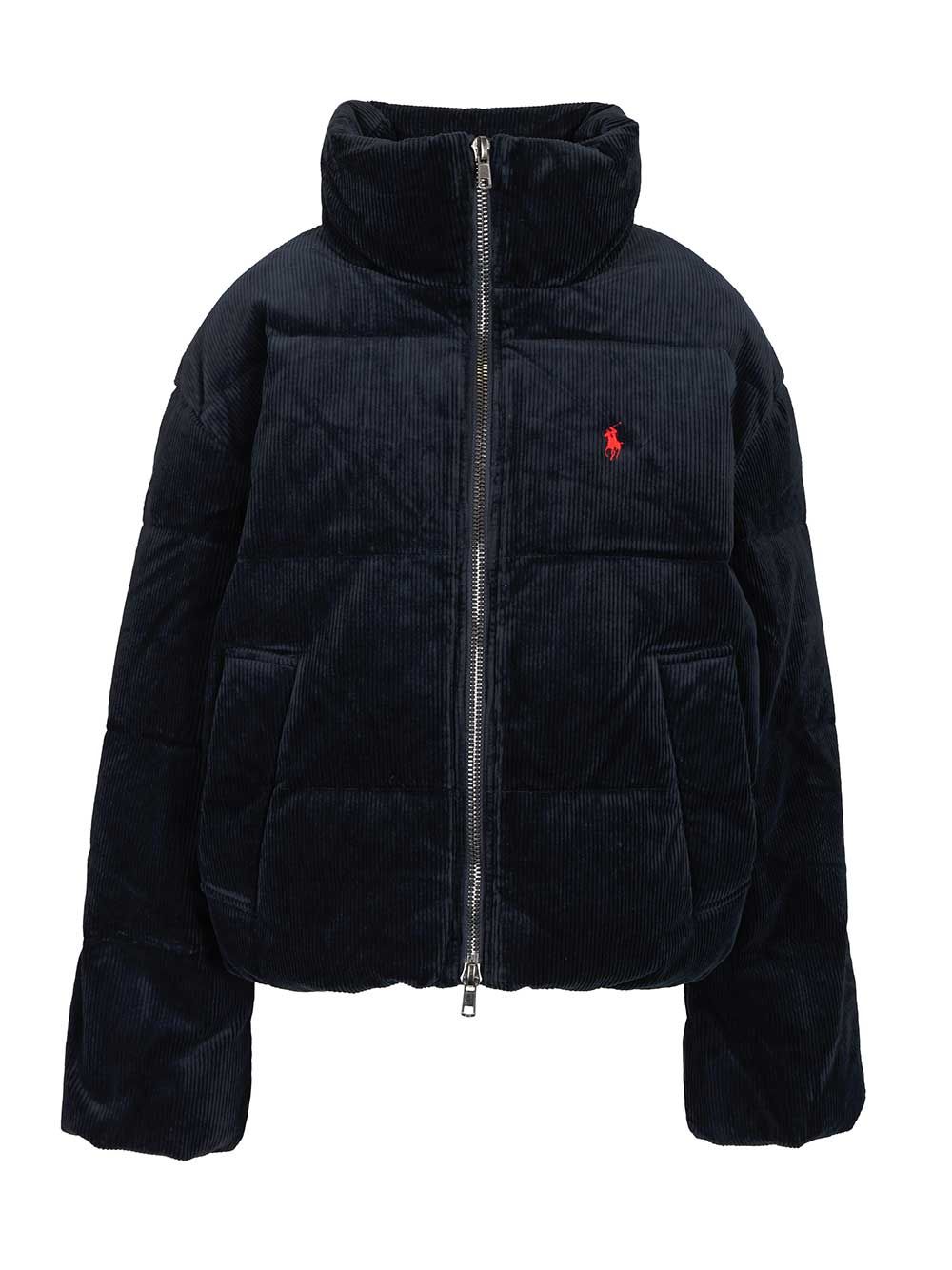 Polo Ralph Lauren Ribbed Down Jacket Coats - Blue | 3abf1281e6ca78b792e776de0fcf41cd196baecb