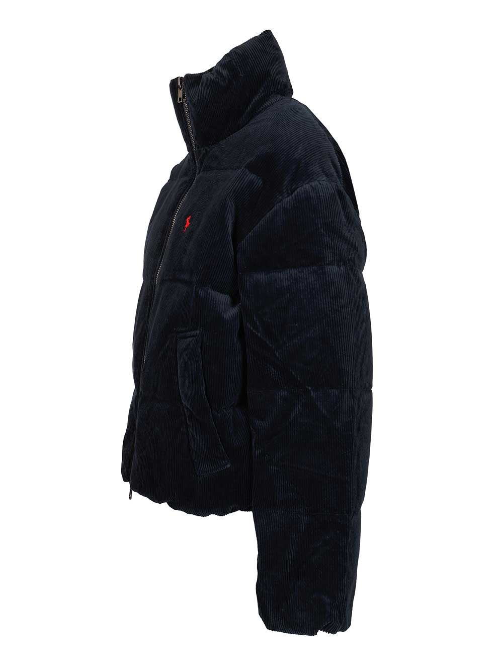 Polo Ralph Lauren Quilted Corduroy Down Jacket Coats - Blue | c6ecc24c8adc0c5359a9f93ef032840380b07941