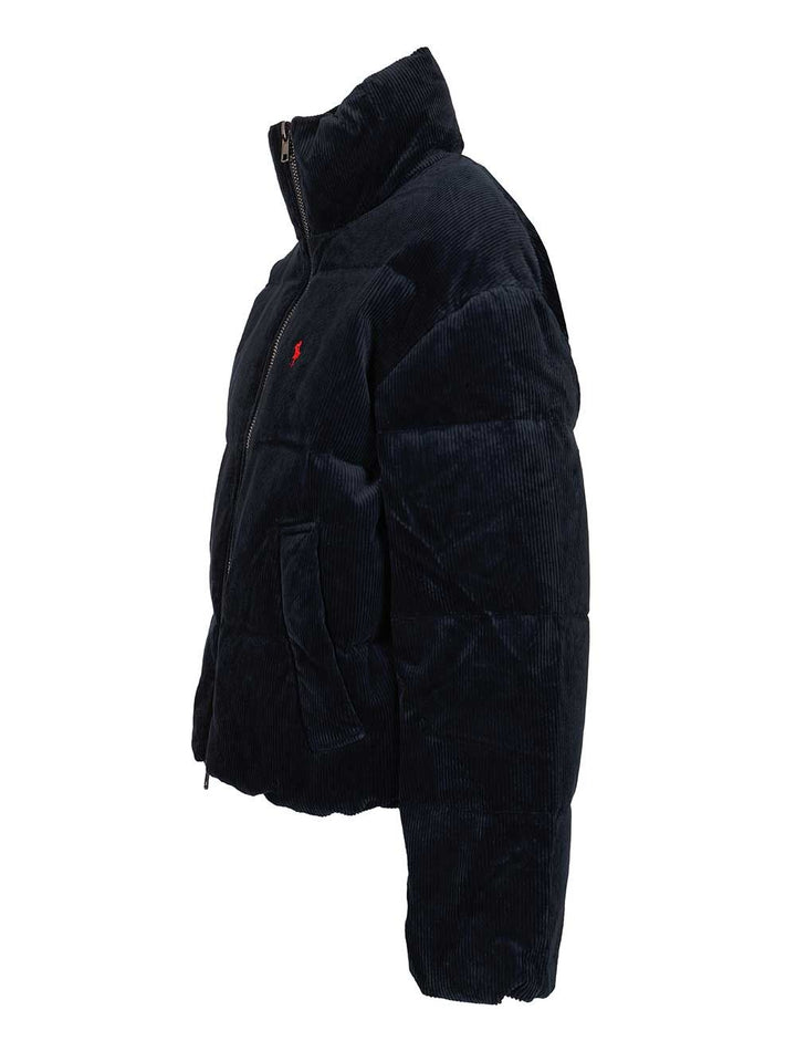 Polo Ralph Lauren Quilted Corduroy Down Jacket Coats - Blue | c6ecc24c8adc0c5359a9f93ef032840380b07941