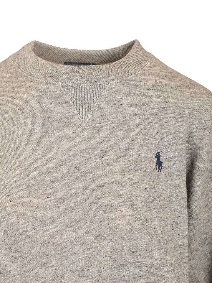 Polo Ralph Lauren Crew Neck Sweatshirt Sweatshirts - Grey | d59fa57272583e9f821f02a6d515b5c675e339b1