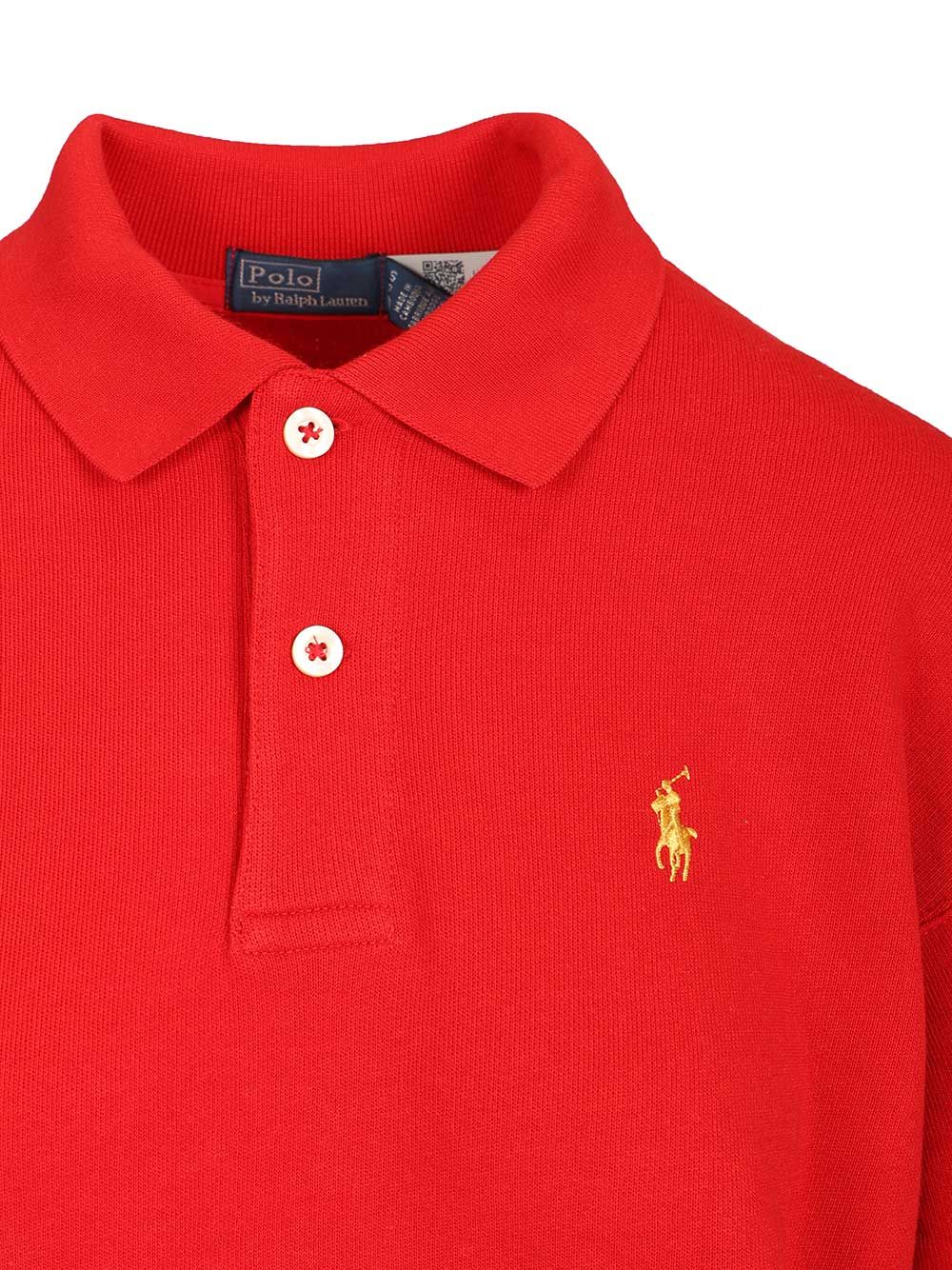 Polo Ralph Lauren Long-Sleeved Cotton Polo Knitwear - Red | 0aeaf0895187b0bc4c24f46d3b5766742d7597e3