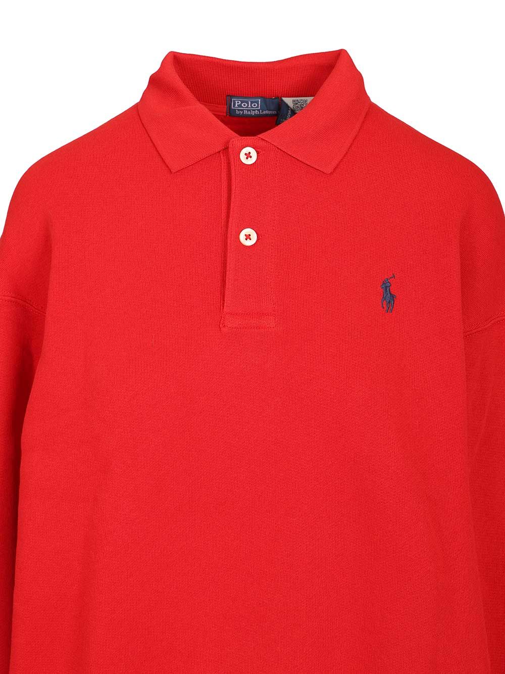 Polo Ralph Lauren Long-Sleeved Polo Shirt Knitwear - Red | 6da4367ef0b2bc023058780672bc6afdcad8503c