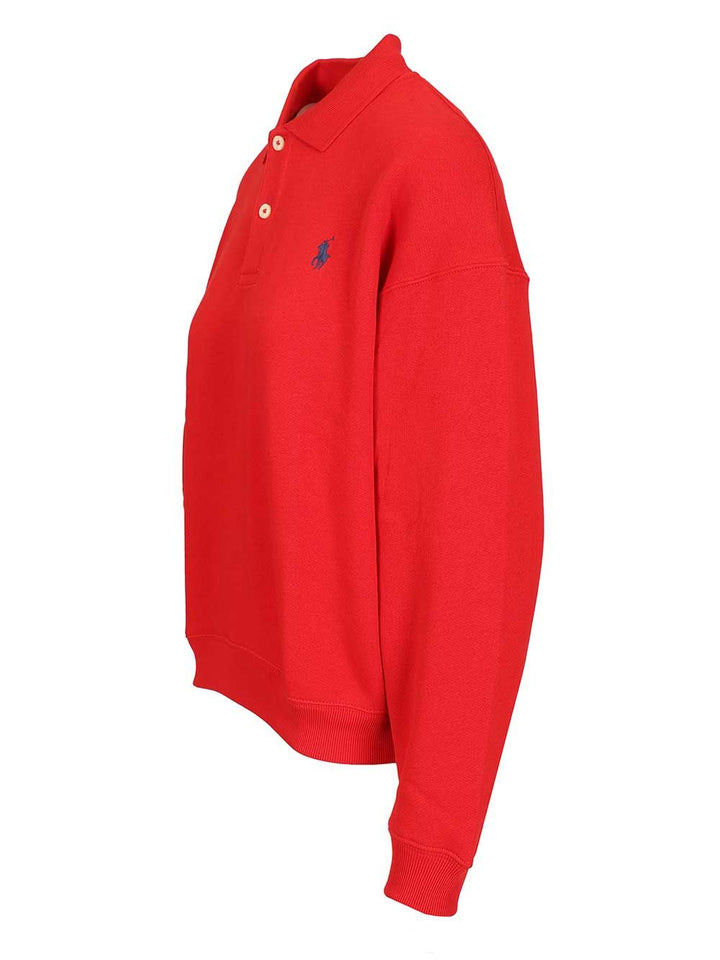Polo Ralph Lauren Long-Sleeved Polo Shirt Knitwear - Red | 8b5acfdc563b837a8f91ff28aafde51125c3419a