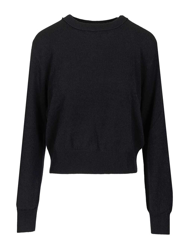 Lisa Yang Greer Crewneck Sweater Knitwear - Blue | 961dee1a17191136572425a360321f5b79809335