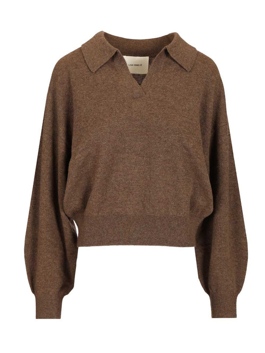 Katriel Polo Sweater Knitwear Brown