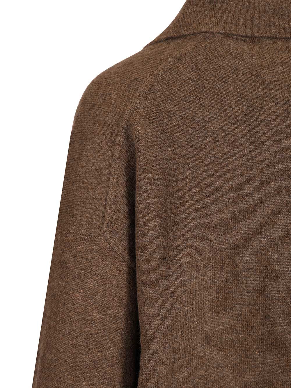 Lisa Yang Katriel Polo Sweater Knitwear - Brown | b74b634e53d82c1e0b46a7728e2b83dab0527113