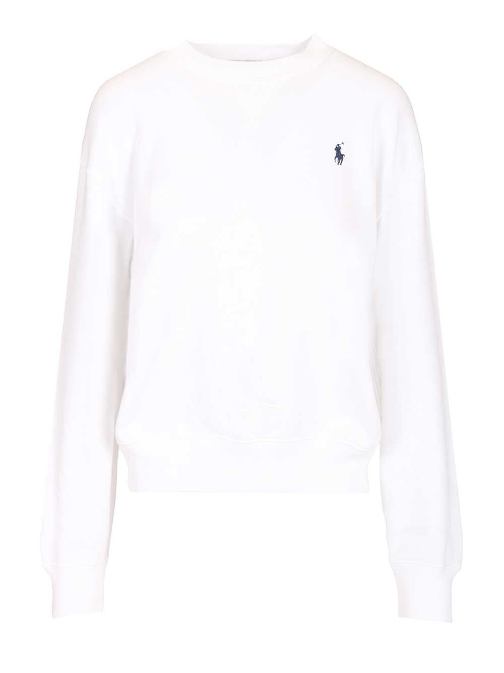 Polo Ralph Lauren Knit-Sweatshirt Sweatshirts - White | 06203e4b624ab0380bf5bfbecc422beebd471f72