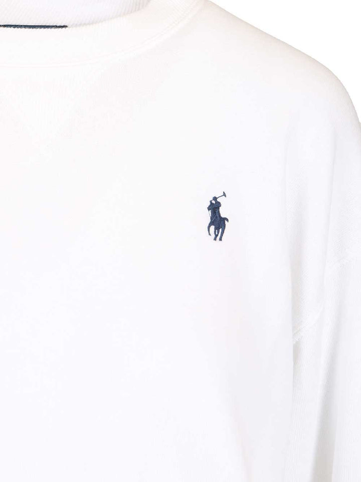 Polo Ralph Lauren Crew Neck Sweatshirt Sweatshirts - White | 9aceafda9fc7f49b9b6087e8d36c748f8f77f83d