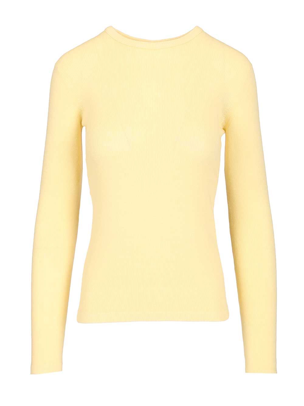 Lisa Yang Vivian Long Sleeved T-Shirt Knitwear - Yellow | 2b52f75b9eaffebbca5927a68c4e66ac60fd4b9c