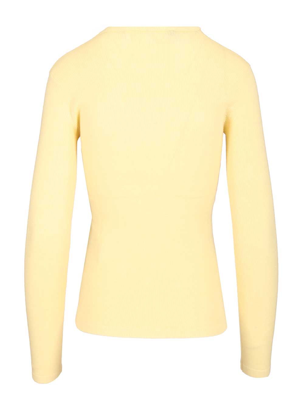 Lisa Yang Vivian Long Sleeved T-Shirt Knitwear - Yellow | 1fdc6ba060b1b76a39bce558ce159b06ae3675c0