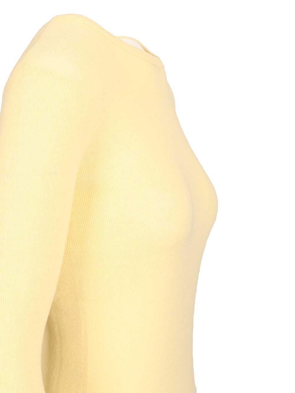 Lisa Yang Vivian Long-Sleeved T-Shirt Knitwear - Yellow | bc710664dac3b4d23260e86d85bb27adb8632b1b