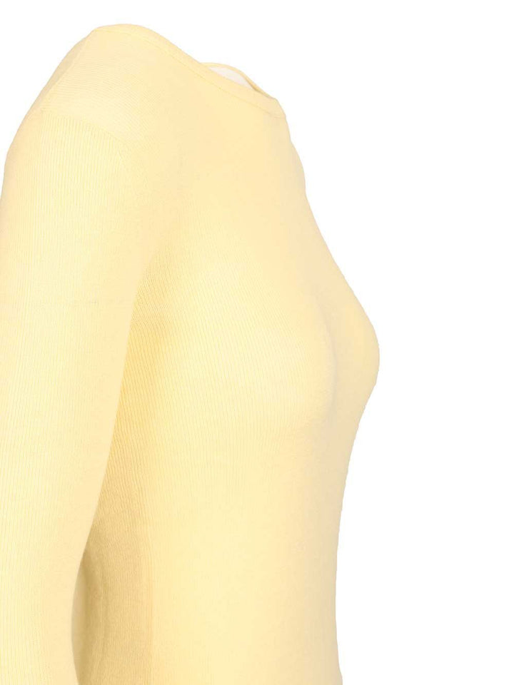 Lisa Yang Vivian Long-Sleeved T-Shirt Knitwear - Yellow | bc710664dac3b4d23260e86d85bb27adb8632b1b