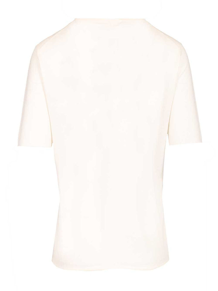 Lisa Yang Ari T-Shirt Tops - White | 36c941d558cadc8c7c34aab2e632b94e29bfcb7b