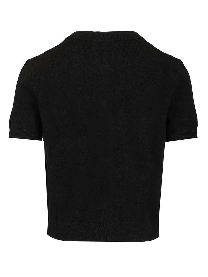 Lisa Yang Lunea Short Sleeves Cardigan Knitwear - Black | 50f27e9a2246f3a6a459d2eaf4b78186232a539a