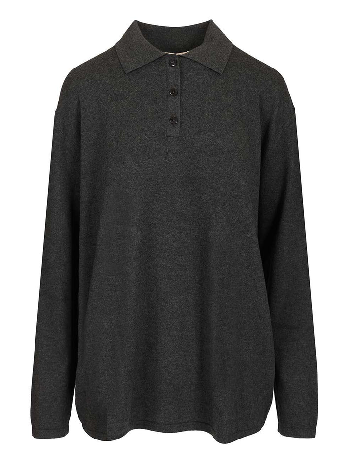 Lisa Yang Caisa Oversized Polo Sweater Polo shirt - Blue | cd33ce848e42ea1b85557dd14a038b170323fb5b