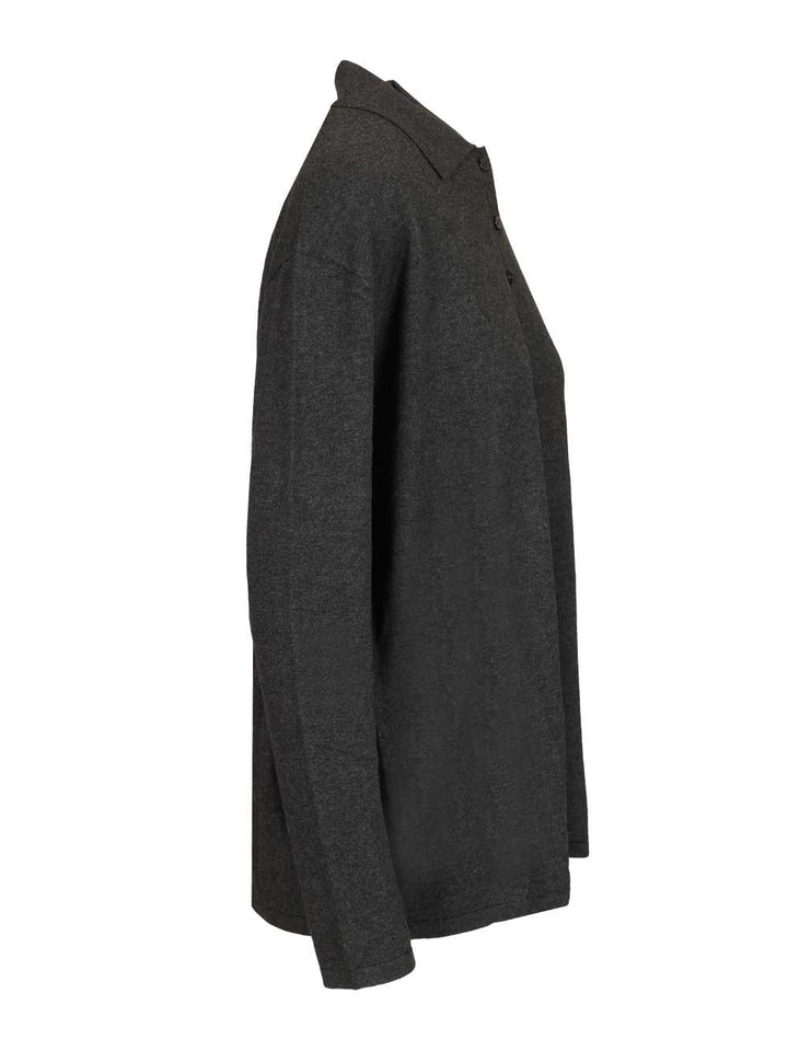 Lisa Yang Caisa Oversized Polo Sweater Polo shirt - Blue | 3d9f3f90da27ea11caffc51d468d9c044af99db3