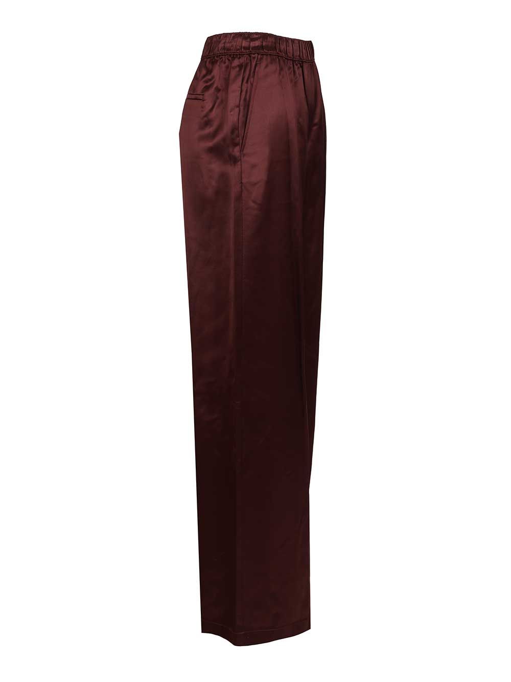 Tory Burch Viscose Pant Trousers - Bordeaux | 0019470aab99f4d64067d305f2bac090946c8717