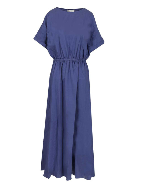 Relaxed Tee Midi Dress Dresses Blue