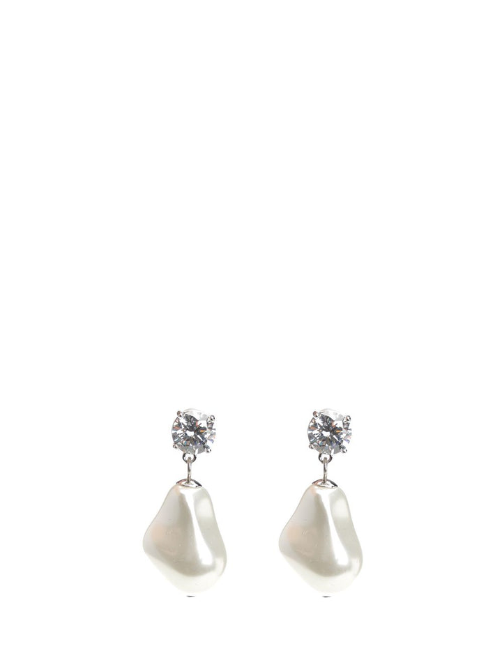 Self-Portrait Mottled Pearl Earrings Jewelry - White | 7e4a06b1340960baceb873594191af62e567f4f6