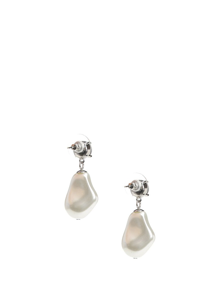 Self-Portrait Mottled Pearl Earrings Jewelry - White | c8dcae29c3ce91c86478c2c4ed40c2cf45f13def