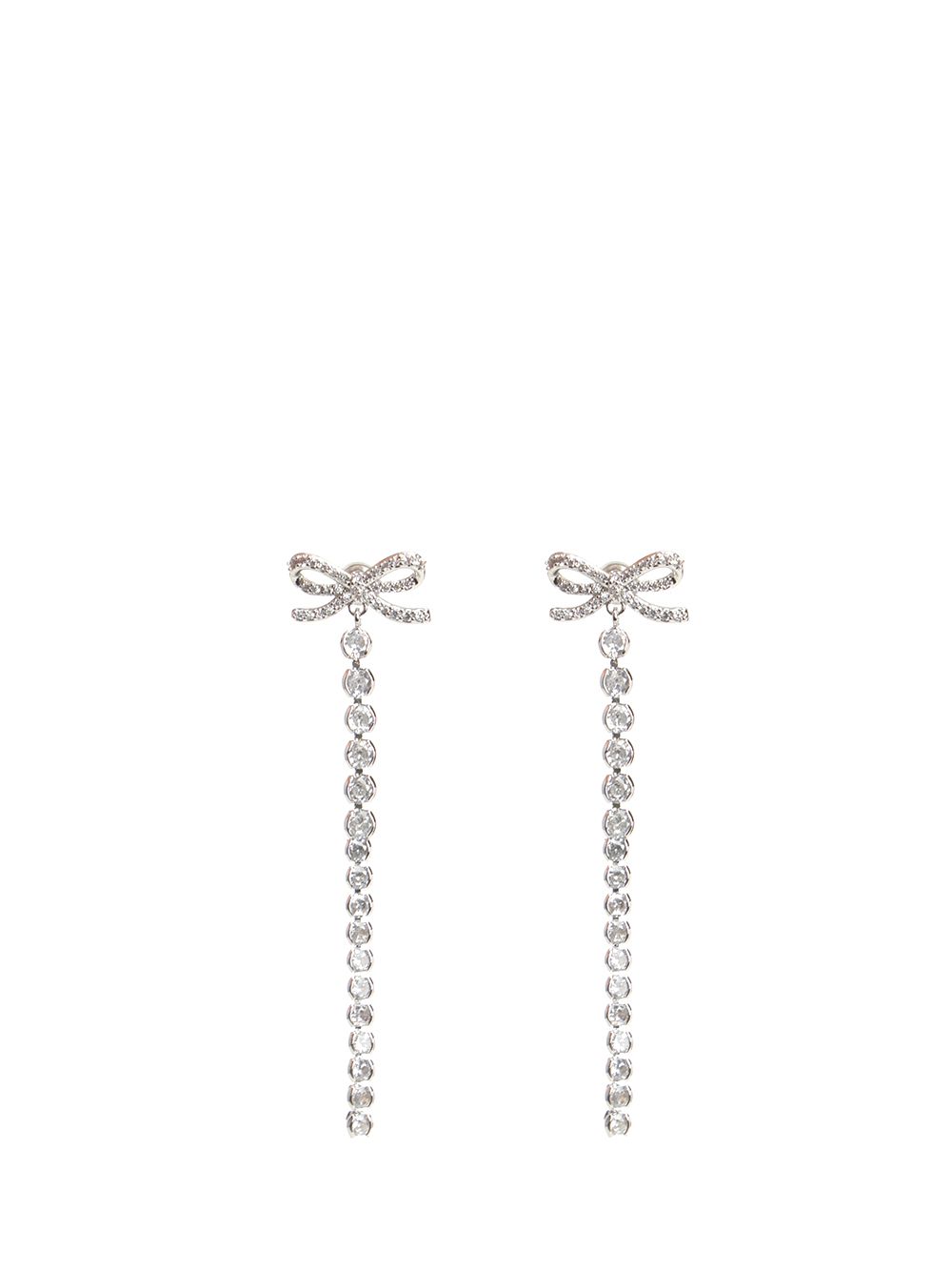 Self-Portrait Bow Earrings Jewelry - Silver | 712cd18e3b942c22f329d52ddd765f854f6208f3