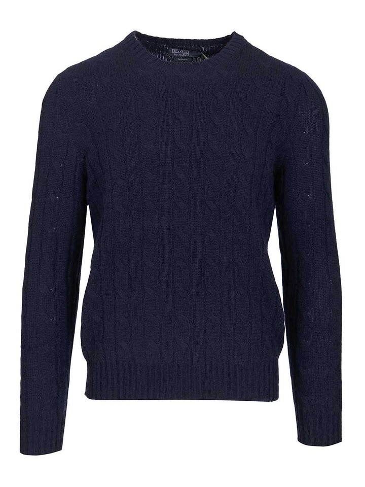 Polo Ralph Lauren Cashmere Cable Knit Sweater Knitwear - Blue | 8635dbb1b22152040e8ca43cab88dbc2a7cd8397