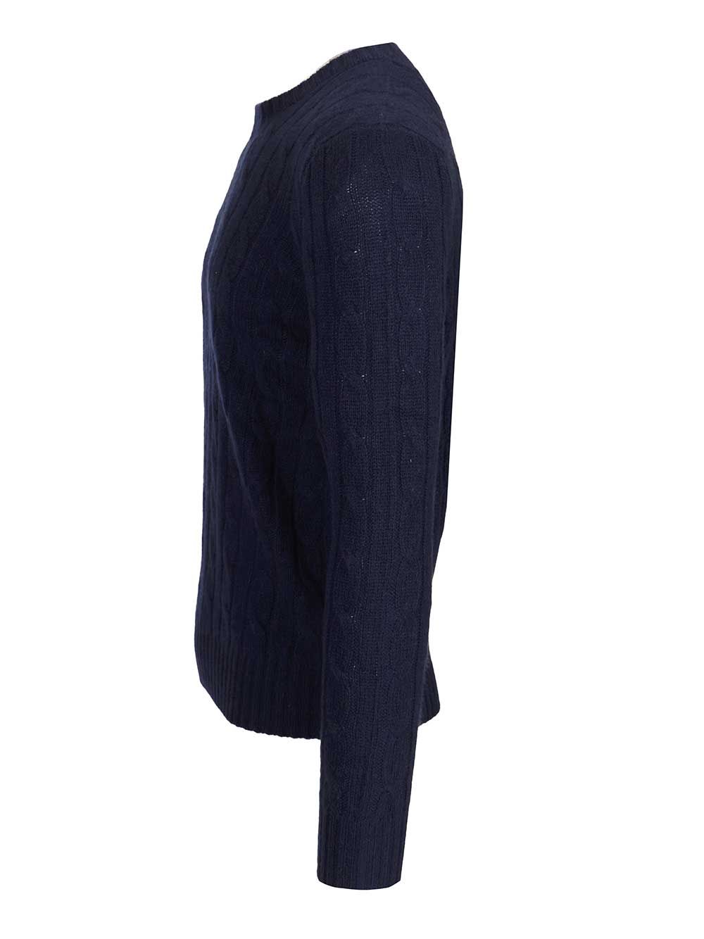 Polo Ralph Lauren Cashmere Cable Knit Sweater Knitwear - Blue | eaa79d5c3f9fee1bbb81ade49c7fee6b593bbcc5