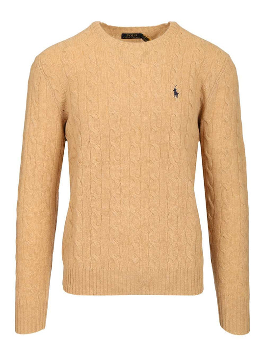 Cable Knit Sweater Knitwear Beige