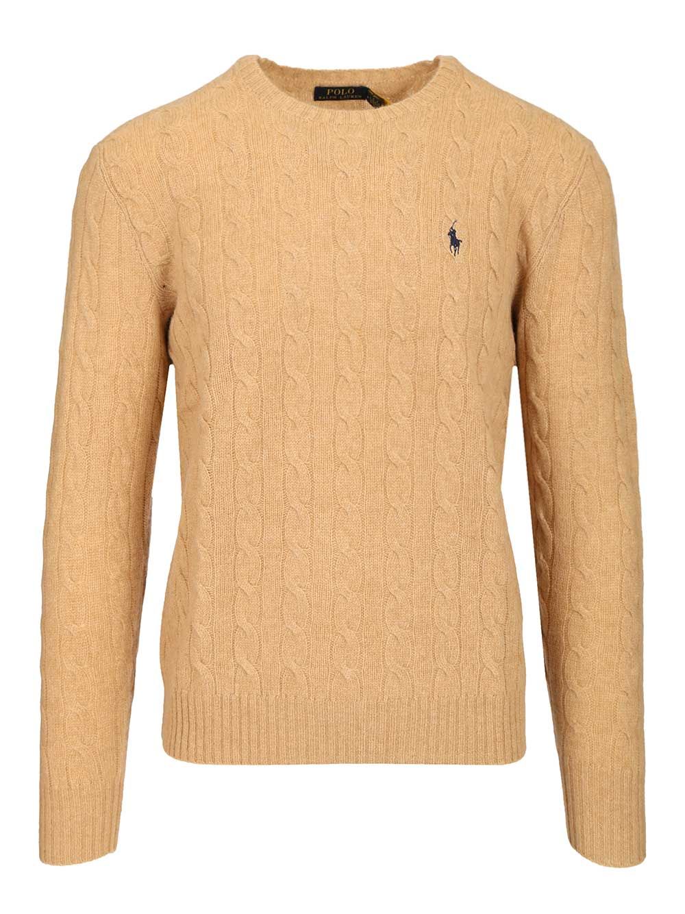 Polo Ralph Lauren Cable Knit Sweater Knitwear - Beige | 2d48f505a824d5e555cb7ca79c0d4179aab77804