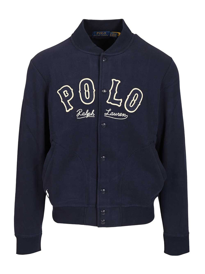 Polo Ralph Lauren Rl Fleece Western-Logo Jacket Sweatshirts - Blue | eecc3396128f4b5edd4e119ca912010711162477