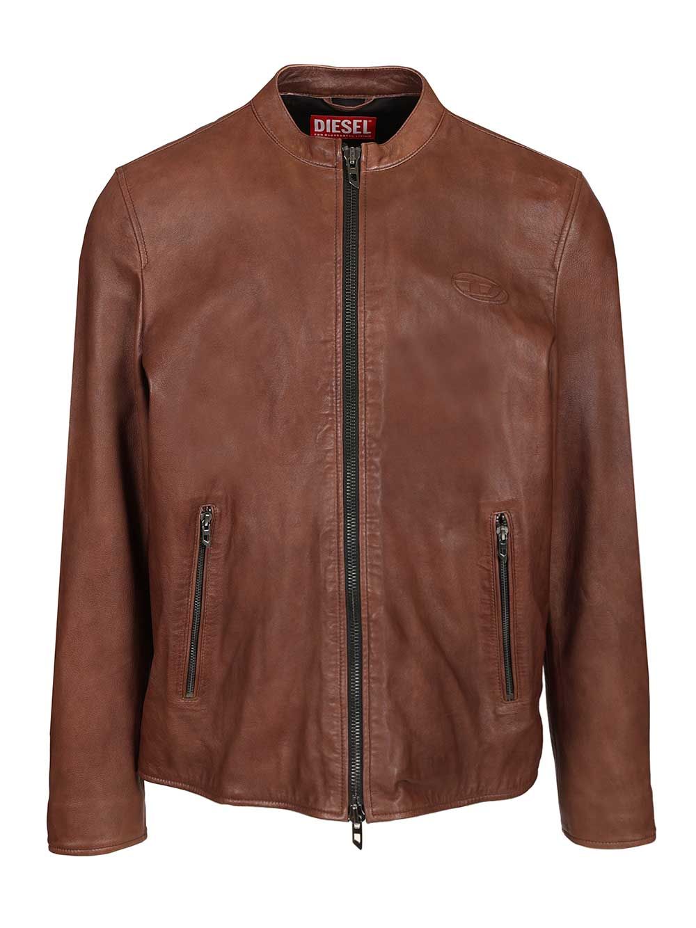 Diesel Leather Jacket Skirts - Brown | 9f4cdb2aec39d34ad61d1dc73ba5bc19486a2c8e