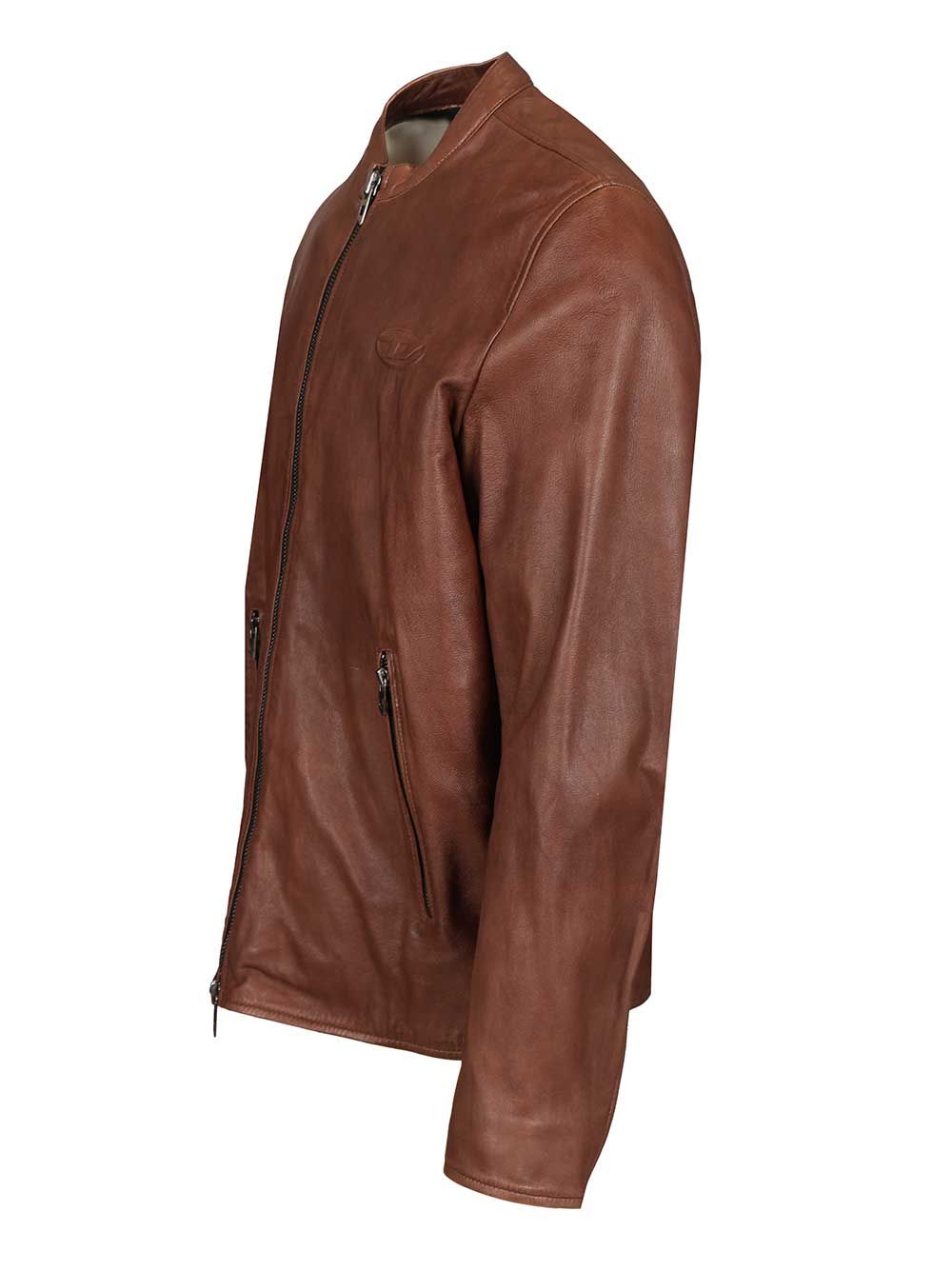 Diesel Leather Jacket Skirts - Brown | 09254f500c6f3da654287c8ecfc84667efbf770b