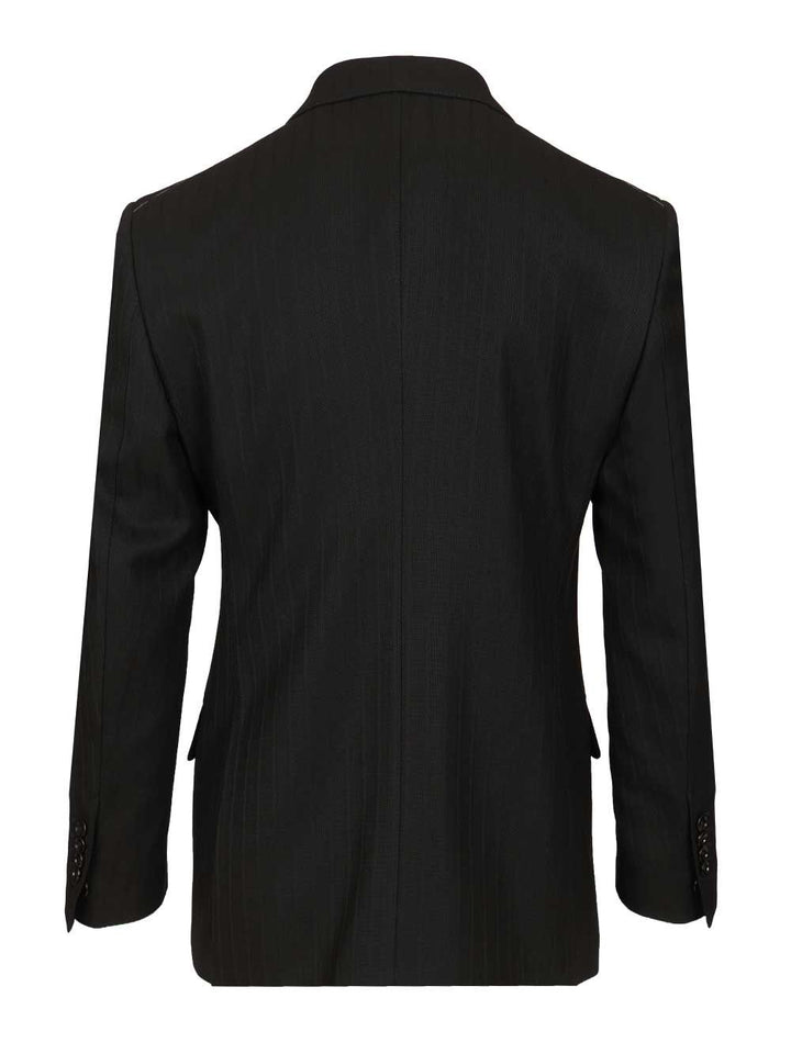Tom Ford Double-Breasted Wool Blazer Jackets - Black | 7665efc9248bcf3caa43e43503a0102aff1f5622