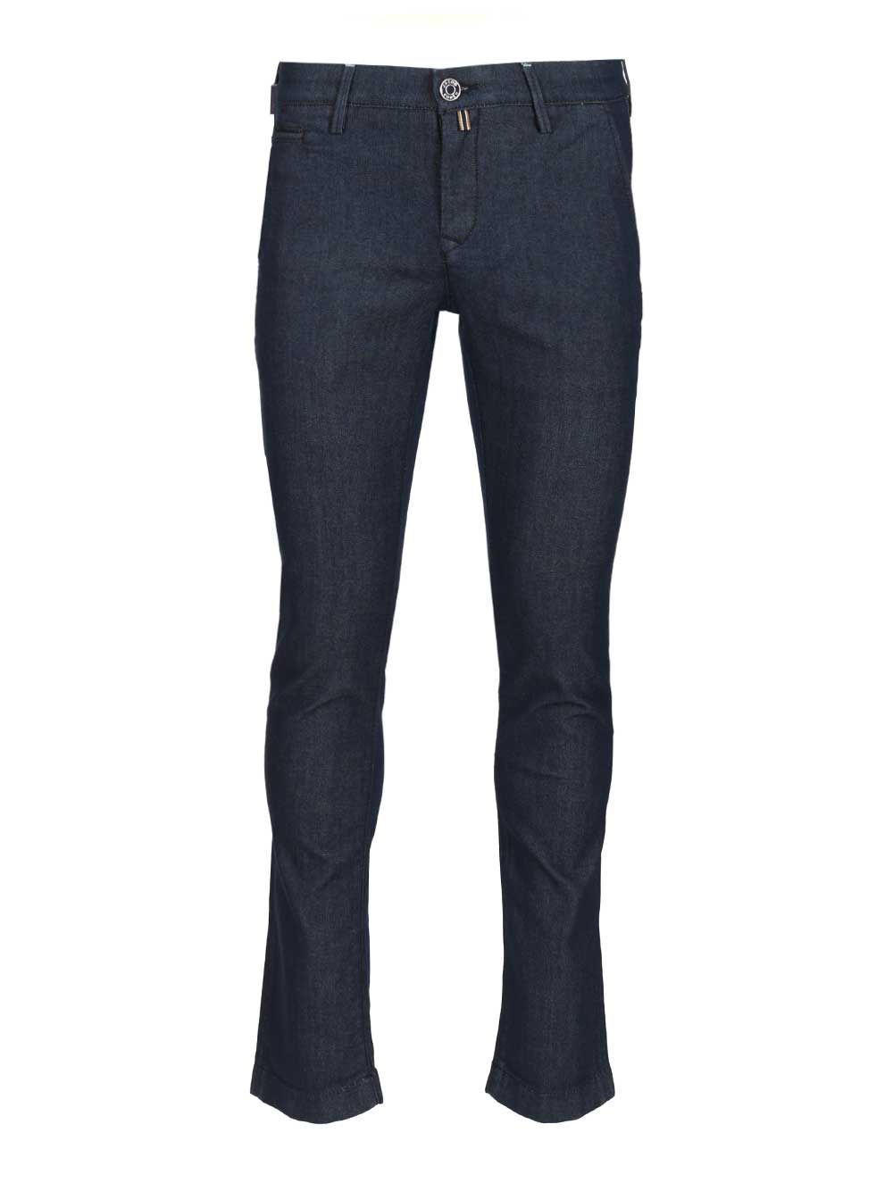 Jacob Cohen Pantalone Slim Fit Bobby R1 Tasca America Trousers - Blue | d29cbff23d8bcc54b97eda979b14d502164ffb71