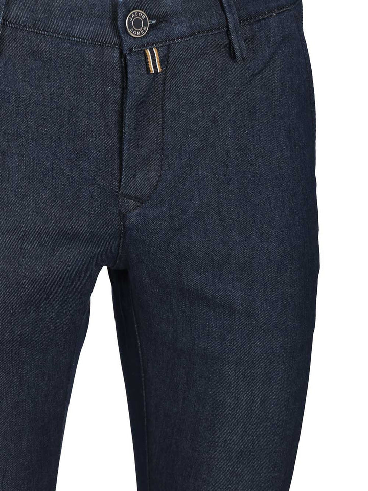 Jacob Cohen Pantalone Slim Fit Bobby R1 Tasca America Trousers - Blue | 5976e380410382ab8c0d6d4a3cd3d34017f46414