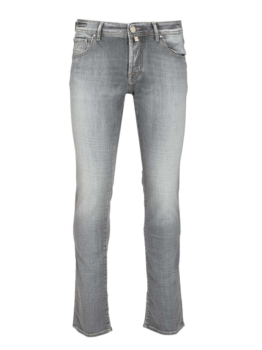 Jacob Cohen Pant 5 Pkt Super Slim Fit Nick Slim V2 Salpa Bianca 9 Oz Jeans - Grey | 114fcf6ecafe1f6138a665775080152f91f611ae