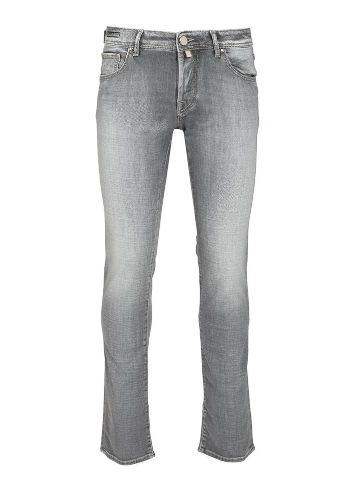 Jacob Cohen Pant 5 Pkt Super Slim Fit Nick Slim V2 Salpa Bianca 9 Oz Jeans - Grey | 114fcf6ecafe1f6138a665775080152f91f611ae