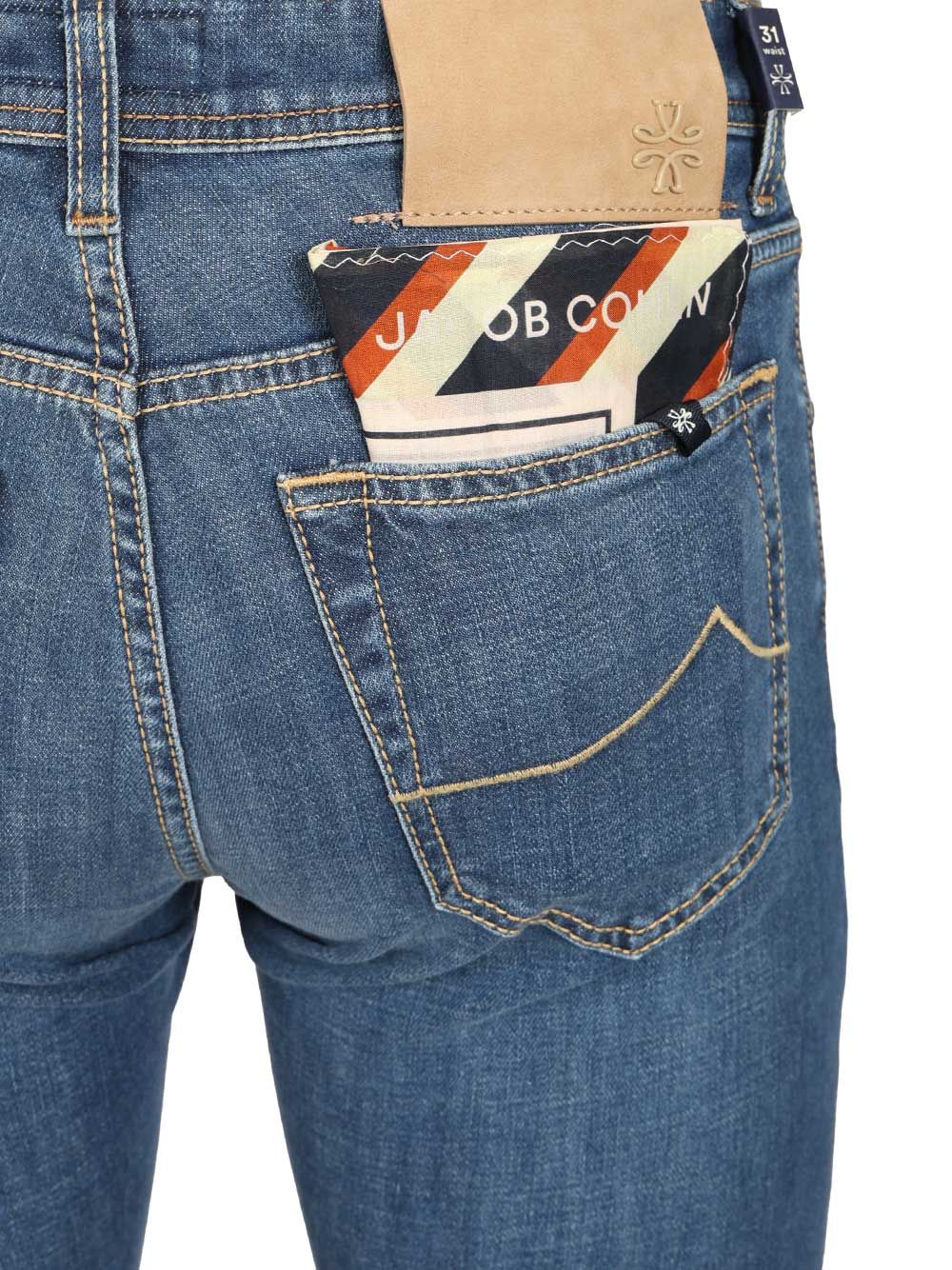 Jacob Cohen Pant 5 Pkt Slim Fit Nick R2 Salpa Verde 11 Oz Jeans - Light blue | 8bfa903fc78f560941b58ff52219743c01cccece