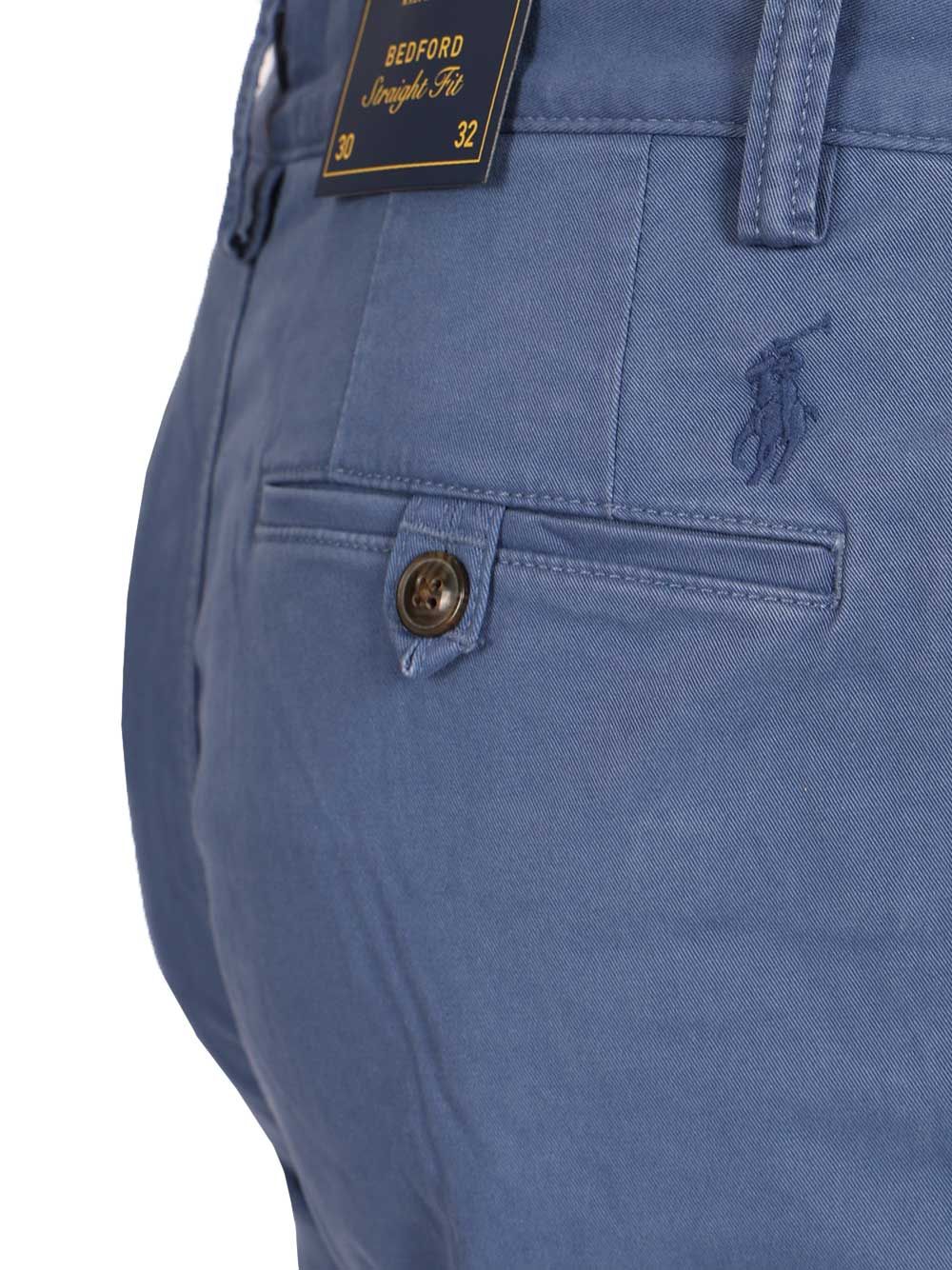 Polo Ralph Lauren Bedford Stretch Chino Trousers - Blue | bfe3ba809bd670e00669c4a6ea2a886600ac8bbc