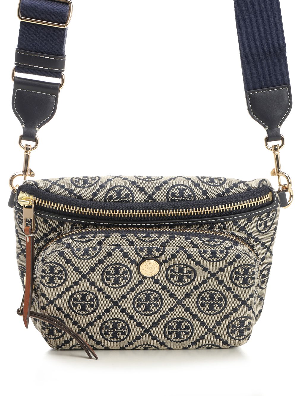 Tory Burch T Monogram Mini Belt Bag Crossbody Bags - Blue | 843476f059bd68c7304a2ca6f79a4eec19e587f9