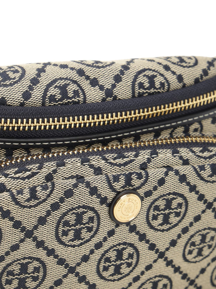 Tory Burch T Monogram Mini Belt Bag Crossbody Bags - Blue | 2b98b44ad8c4d67a6c09fb843becbfb46492151a
