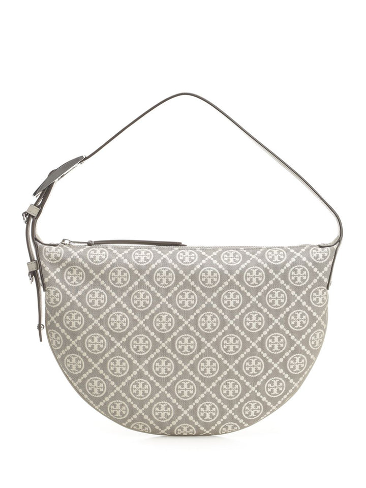 Tory Burch T Monogram Utility Small Balloon Bag Handbags - Grey | 4d0612cab29b85030c222d3da8e3329b90651047