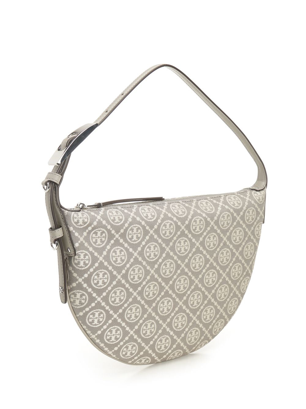 Tory Burch T Monogram Utility Small Balloon Bag Handbags - Grey | 47f95ceccaa9ab00997264c5847418f4d83abcb4
