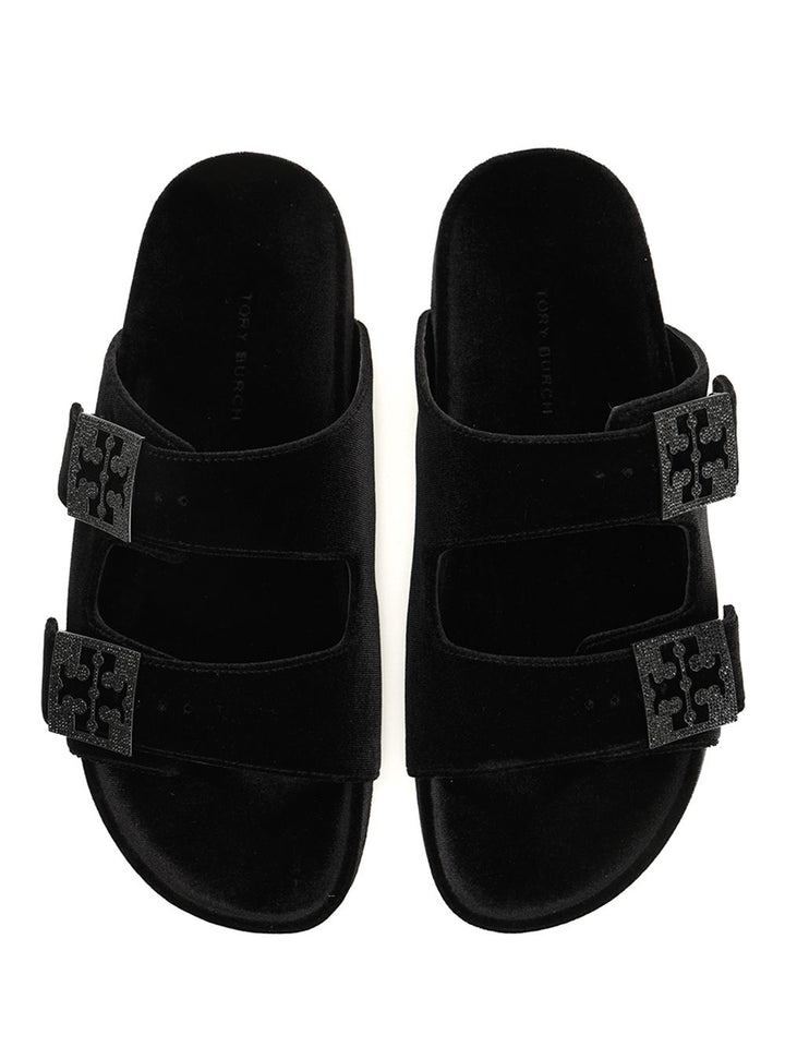 Tory Burch Mellow Pave Slide Scarpe basse - Black | 9d3e00d31f9677f8056fad5ce102c7c734106162