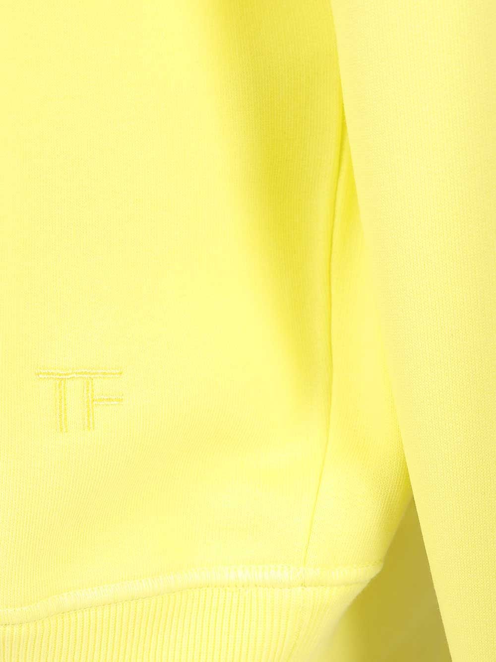 Tom Ford Organic Cotton Hoodie Sweatshirt Sweatshirts - Yellow | 304de07e6aed71b1e21b157683092826b72aa70b