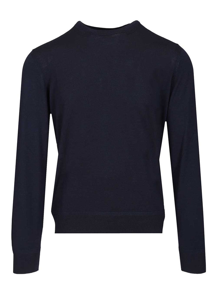 Tom Ford Crew Neck Sweater Knitwear - Blue | b686df158b586ee9d2f766d277771d733ca8607b