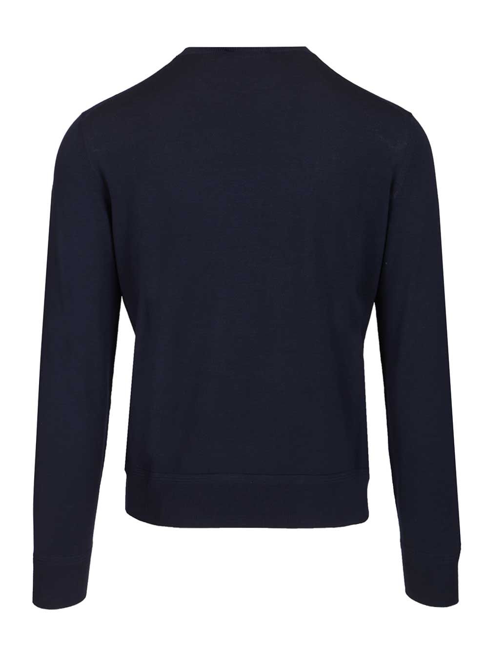 Tom Ford Crew Neck Sweater Knitwear - Blue | 93d360deaa543a79371489b392f134c33e295b66