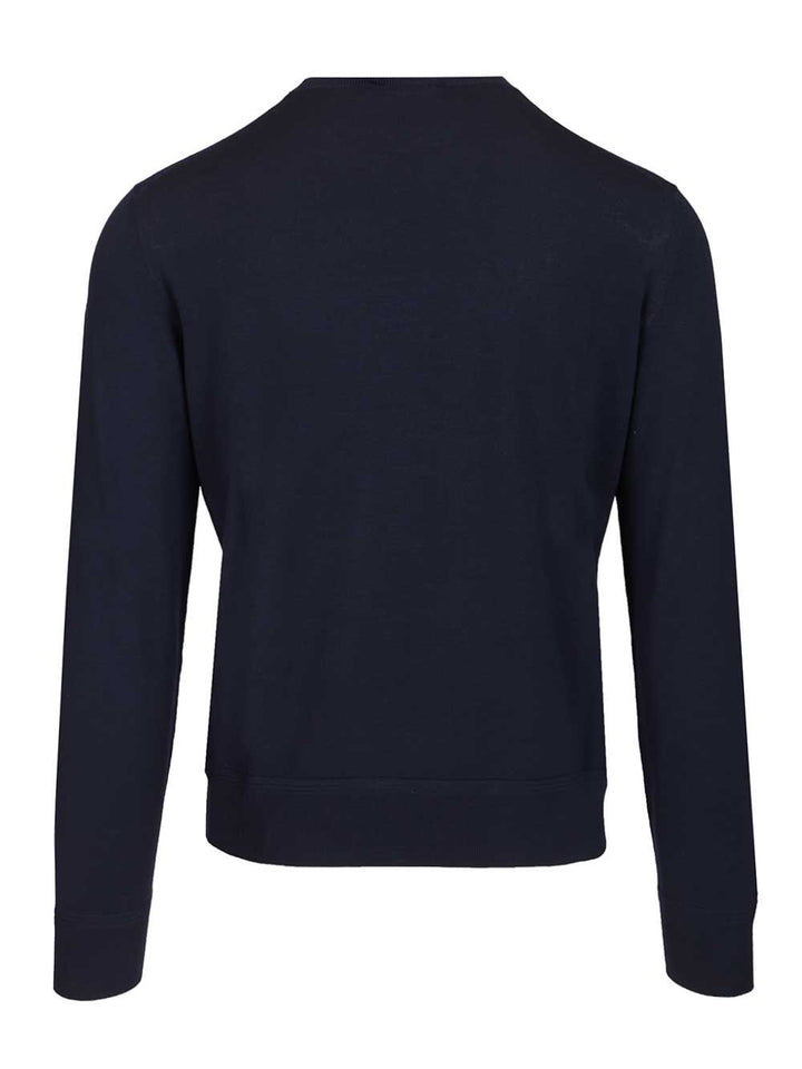 Tom Ford Crew Neck Sweater Knitwear - Blue | 93d360deaa543a79371489b392f134c33e295b66