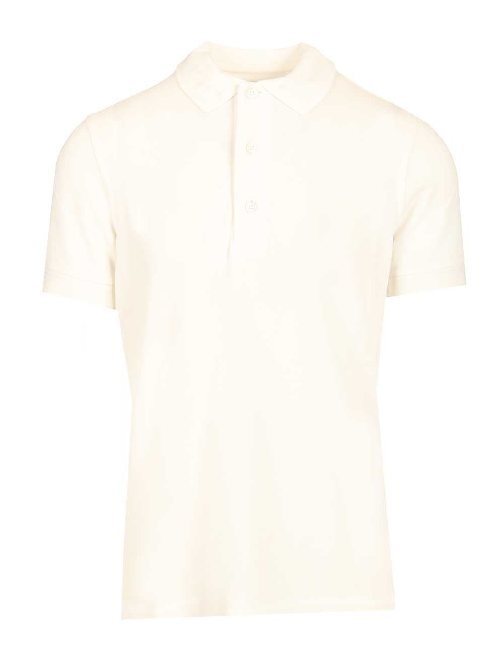 Tom Ford Lyocell Iquet Short Sleeve Polo Polo shirt - White | ec4e5287a00d33233b79e1c8a60f28ea2cf43d43