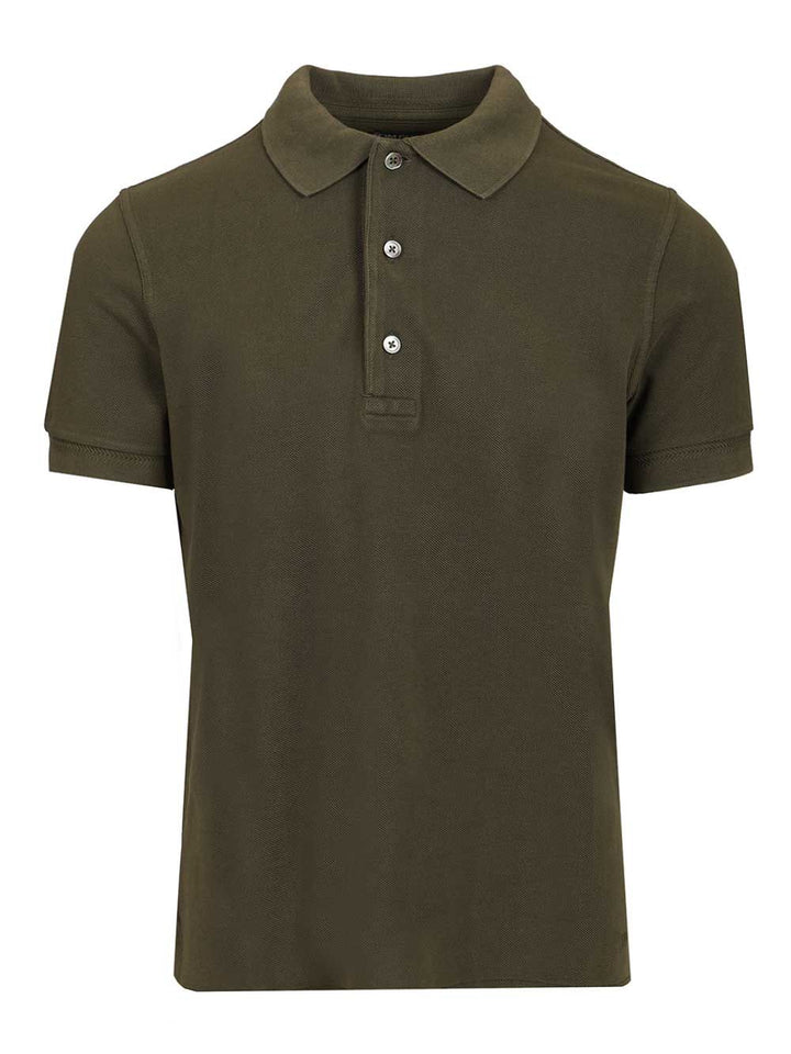 Tom Ford Cotton Piqué Polo shirt - Green | 6fcdc5dd1f27e0a7bceb49ebe2719057c4af09f7